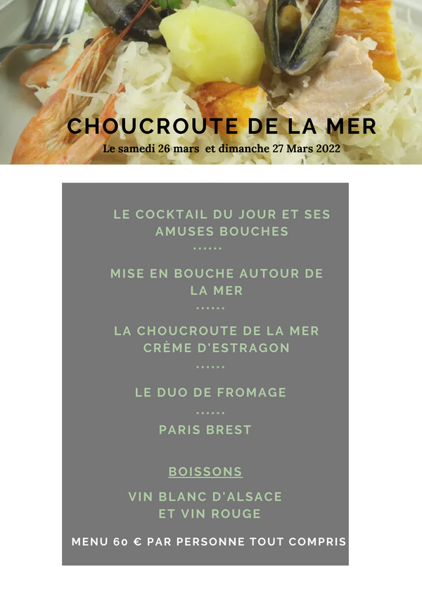 Choucroute de la mer 