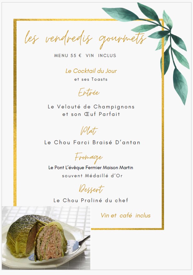 Nos menus soirée à thème