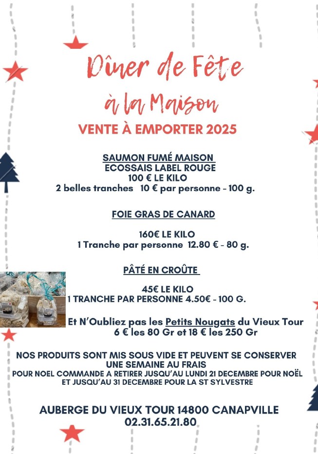 ventes à emporter 2025