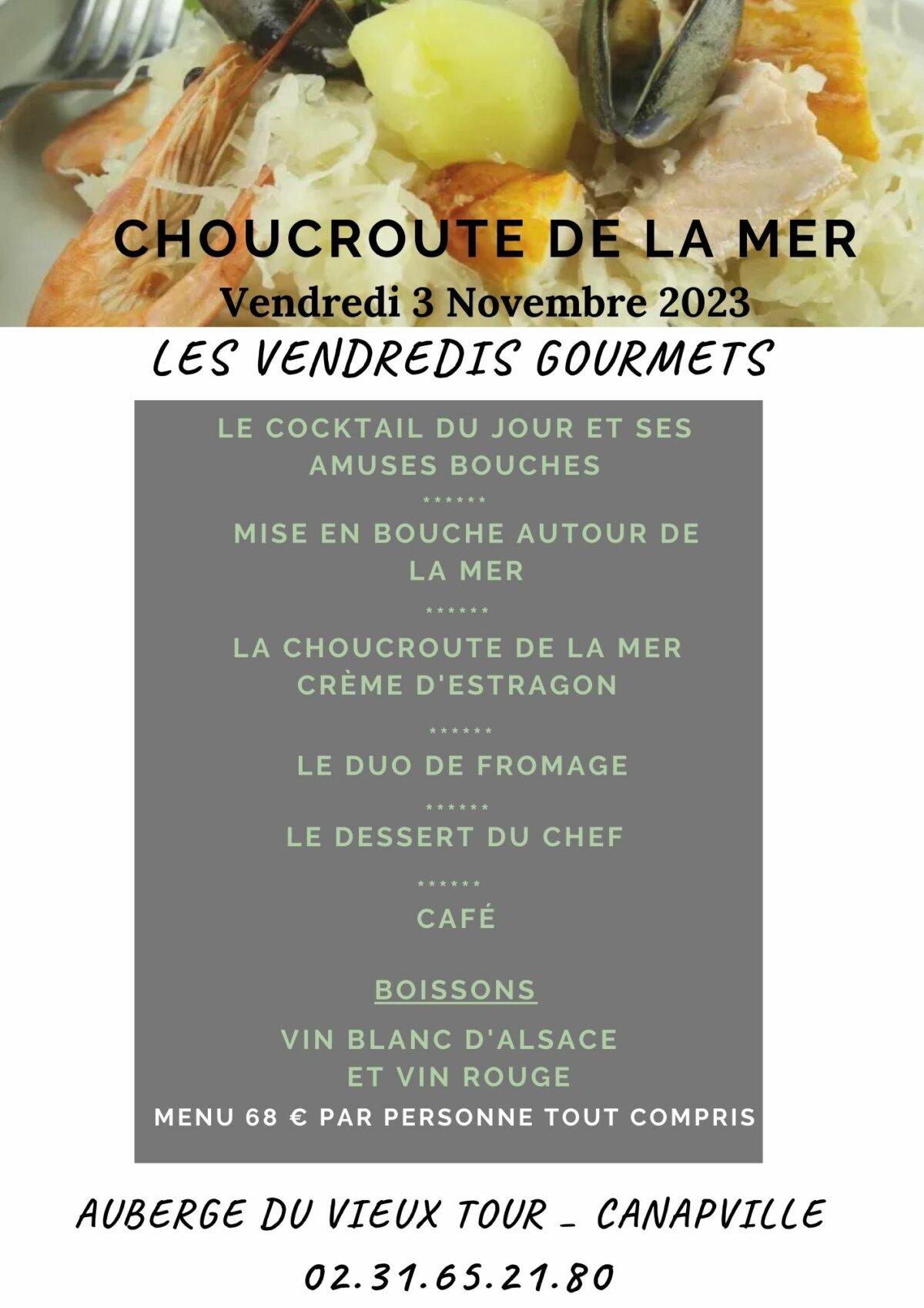 Nos menus soirée à thème