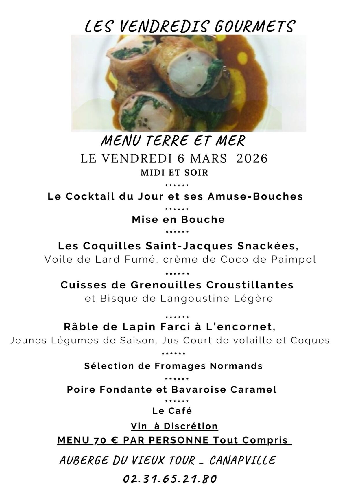 Menu Terre & Mer