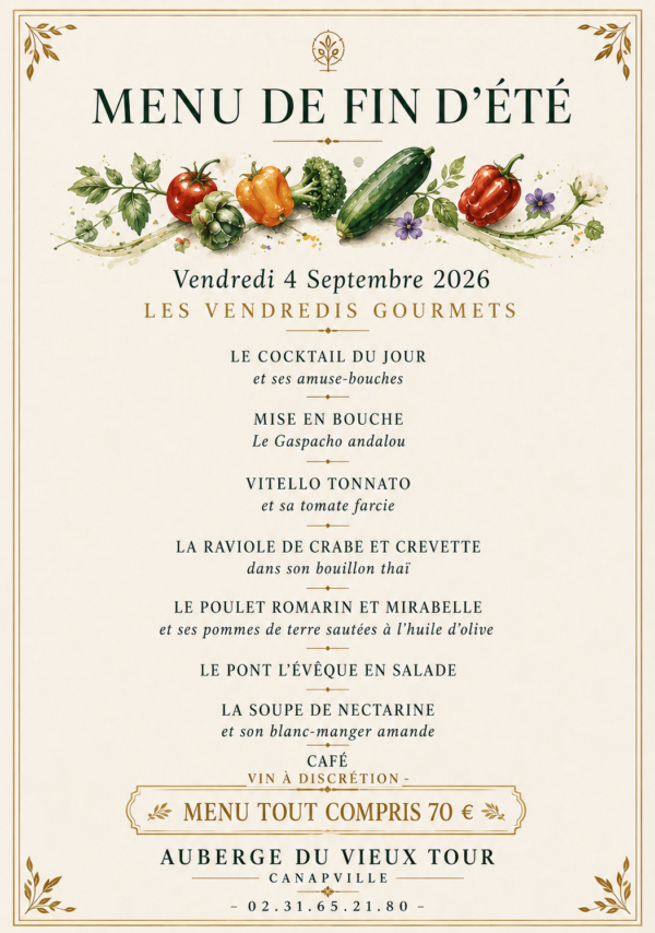 menu de fin d'été